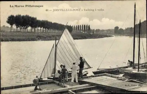 Ak Joinville le Pont Val de Marne, Segelyachting