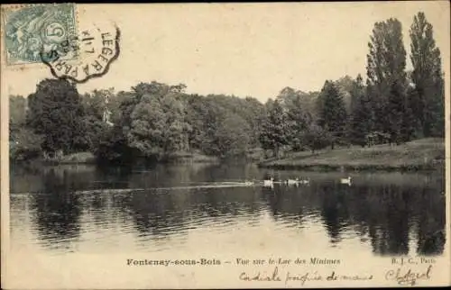 Ak Fontenay sous Bois Val de Marne, Lac des Minimes