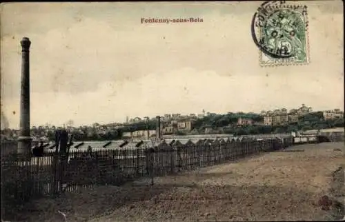 Ak Fontenay sous Bois Val de Marne, Blick zur Stadt