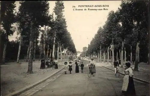 Ak Fontenay sous Bois Val de Marne, Avenue