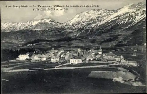 Ak Villard de Lans Isère, Vue generale, Col de l'Arc