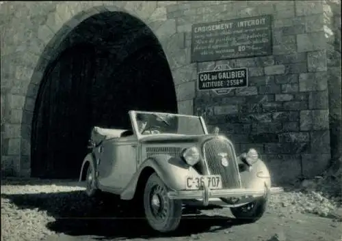 Ak Auto Skoda, Autokennzeichen C36707