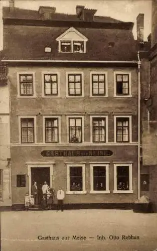 Ak Meiningen in Thüringen, Gasthaus zur Meise, am Markt