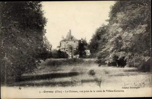 Ak Orrouy Oise, Le Chateau, route de Villers Cotterets