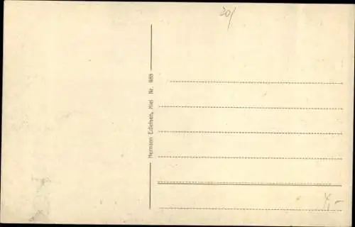 Ak Deutsches Kriegsschiff, SMS Deutschland, Linienschiff, Kaiserliche Marine, Kaiser Wilhelm Kanal