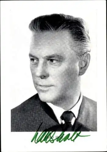 Ak Schauspieler Hans Holt, Portrait, Autogramm