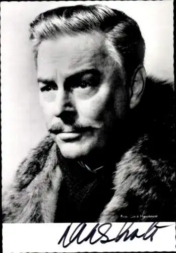 Ak Schauspieler Hans Holt, Portrait, Autogramm