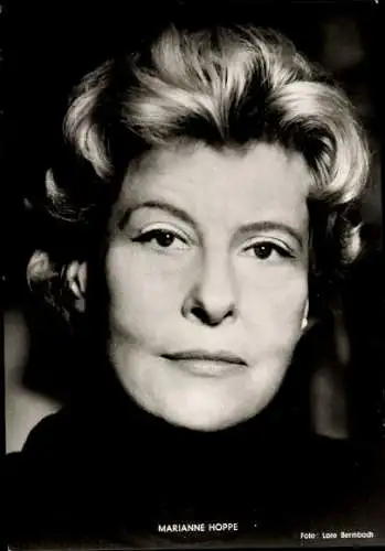 Ak Schauspielerin Marianne Hoppe, Portrait, Autogramm