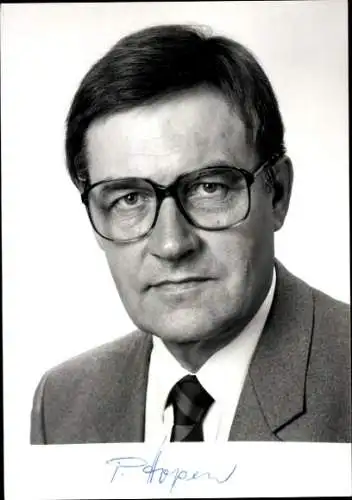 Ak Schauspieler Peter Hopen, Portrait, Autogramm