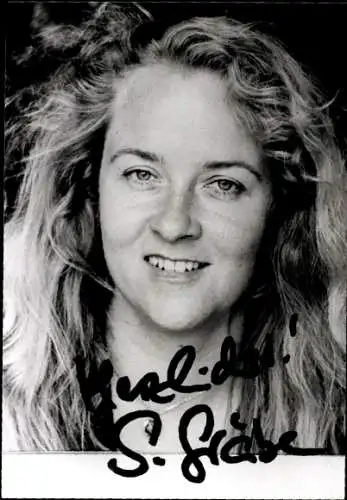 Ak Schauspielerin Susanne Gräbe, Portrait, Autogramm