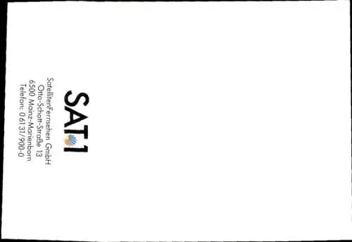 Ak Schauspieler Rainer Holbe, Portrait, Autogramm, Handpuppe Rabe, Ball, SAT1