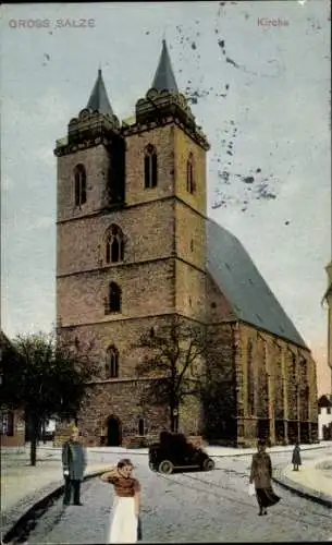 Ak Groß Salze Salzelmen Schönebeck an der Elbe, Kirche