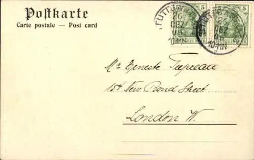 Ak Stuttgart in Württemberg, Gänsepeterbrunnen