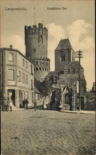 Ak Tangermünde an der Elbe, Neustädter Tor