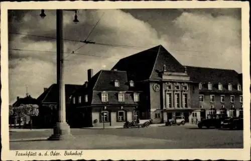 Ak Frankfurt an der Oder, Bahnhof