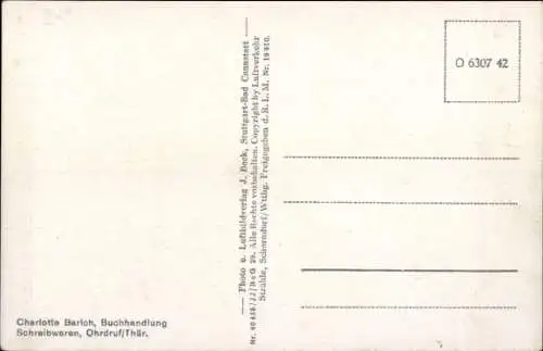 Ak Ohrdruf in Thüringen, Fliegeraufnahme