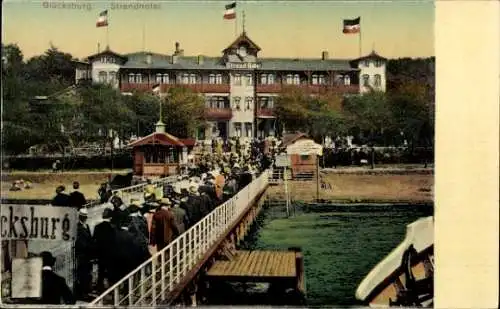 Ak Glücksburg an der Ostsee, Strandhotel