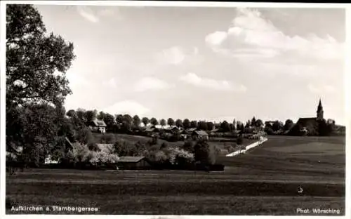 Ak Aufkirchen Berg am Starnberger See Oberbayern, Gesamtansicht