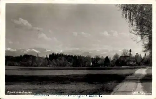 Ak Oberallmannshausen Berg am Starnberger See Oberbayern, Teilansicht