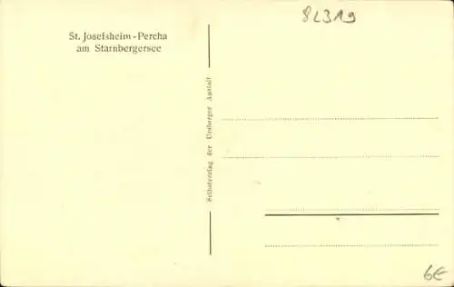 Ak Percha Starnberg in Oberbayern, St. Josefsheim am Starnberger See