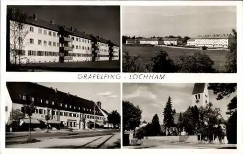 Ak Lochham Gräfelfing in Oberbayern, Teilansichten