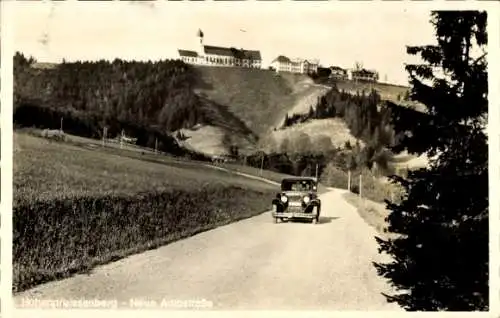 Ak Hohenpeißenberg Peißenberg Oberbayern, Neue Autostraße