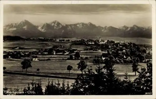 Ak Oberhausen in Oberbayern, Gesamtansicht