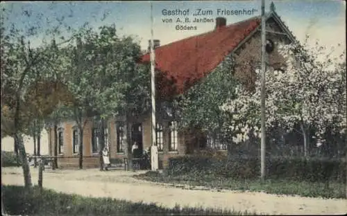 Ak Gödens Sande in Friesland, Gasthof Zum Friesenhof