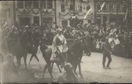 Foto Ak Münster in Westfalen, Kaiser Wilhelm II., Zuschauer