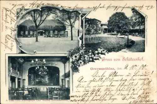 Ak Grevesmühlen in Mecklenburg, Schützenhof, Innenansicht