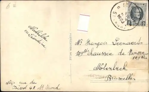 Ak Glückwunsch Neujahr, Portrait eines Hundes