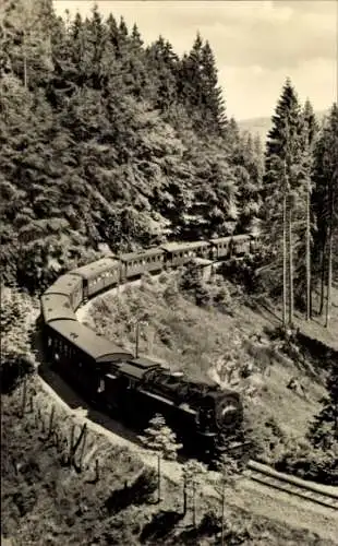 Ak Deutsche Eisenbahn, Harzquerbahn, Bergbahn