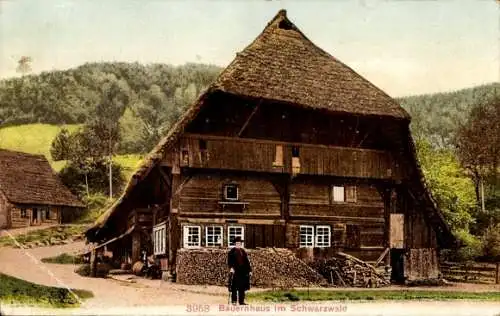 Ak Schwarzwald, Bauernhaus