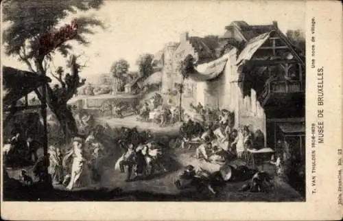 Künstler Ak van Thulden, Une noce de village, Musée de Bruxelles