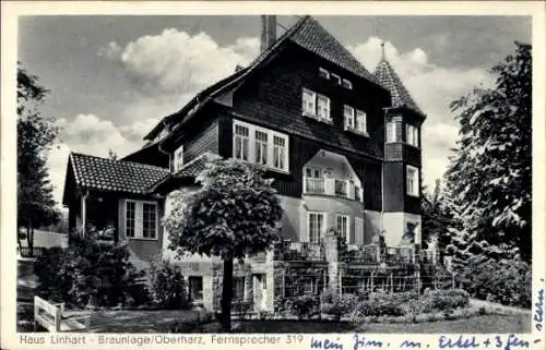 Ak Braunlage im Oberharz, Haus Linhardt