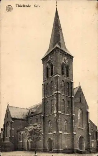 Ak Thielrode Tielrode Themse Ostflandern, Kirche