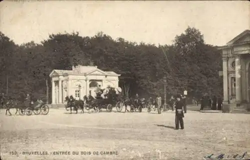 Ak Bruxelles Brüssel, Entree du Bois de Cambre