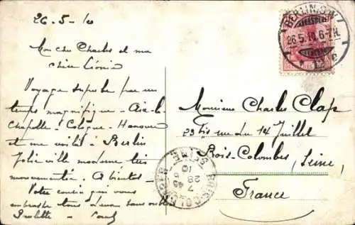 Ak Berlin Mitte, Unter den Linden, Victoria Café