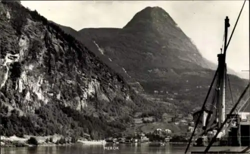 Ak Merok Geiranger Norwegen, Ort, Berge