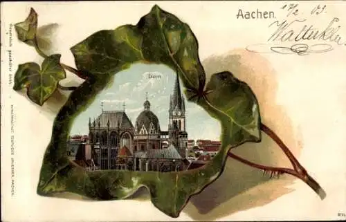 Efeublatt Litho Ak Aachen, Dom
