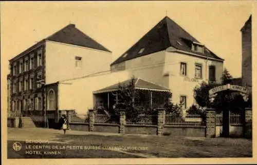 Ak Berdorf Luxemburg, Blick zum Hotel Kinnen