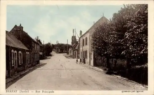 Ak Berfay Sarthe, Rue Principale