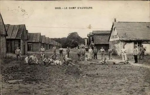 Ak Camp d'Auvours Champagné Sarthe, Gruppenfoto