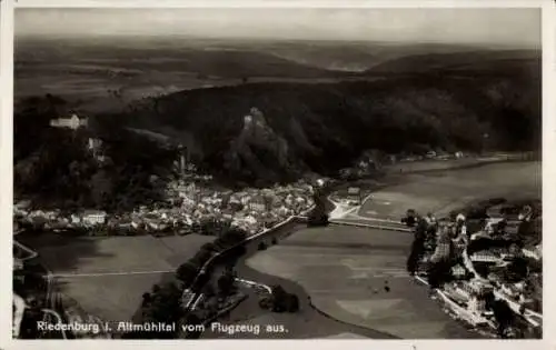 Ak Riedenburg in Niederbayern, Altmühltal, Fliegeraufnahme