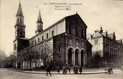 Ak Ludwigshafen am Rhein, Ludwigskirche