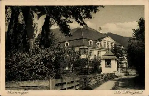 Ak Oberammergau in Oberbayern, Schnitzschule