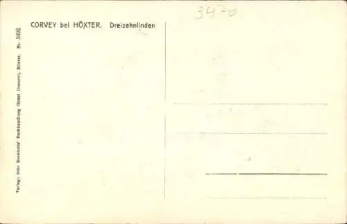 Ak Höxter in Nordrhein Westfalen, Corvey, Dreizehnlinden, Kreuz