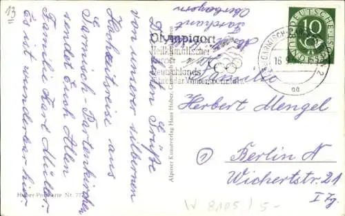 Ak Farchant Oberbayern, Dreitorspitze, Kirche