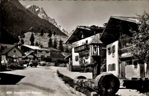 Ak Grainau in Oberbayern, Teilansicht