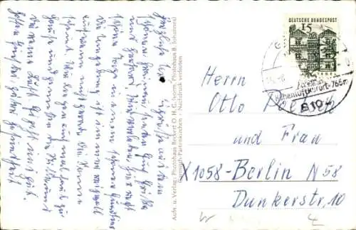 Ak Grainau in Oberbayern, Teilansicht